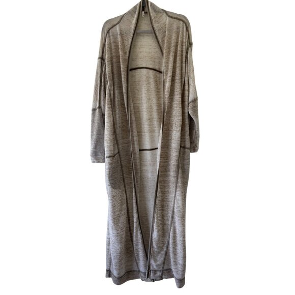 Intimatley Free People Cozy Cool Girl Long Line Cardigan Beige Tan - Picture 3 of 9